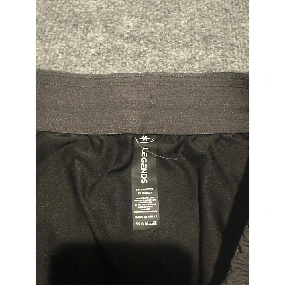 Legends Luka Men's M Grey Lined Athletic Gym  Shorts Drawstring 9